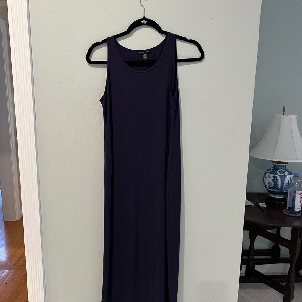 Eileen Fisher Navy sleeveless tank dress.  
Excellent condition, barely worn.